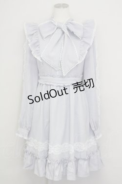 画像1: Amavel / Pretty Laceボウタイワンピース  サックス T-25-08-30-026-CA-OP-SA-ZI