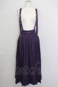 Amavel / 胡蝶の花遊び袴パンツ  パープル T-25-08-30-033-CA-PA-SA-ZT