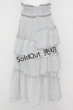 画像2: Rojita / ランダムフレアロングスカート  黒Ｘ白 T-25-08-30-037-LO-SK-SA-ZI