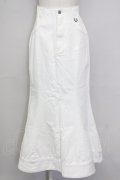 Melt the lady / ロングスカート  白 T-25-08-30-040-PU-SK-SA-ZT