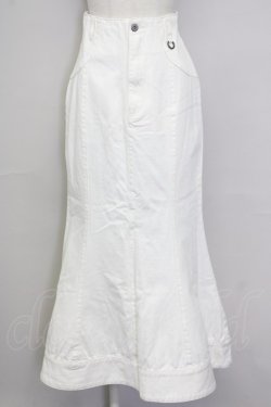 画像1: Melt the lady / ロングスカート  白 T-25-08-30-040-PU-SK-SA-ZT