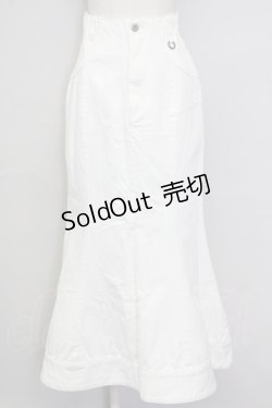 画像1: Melt the lady / ロングスカート  白 T-25-08-30-040-PU-SK-SA-ZI