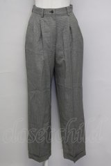 INGEBORG / 千鳥柄パンツ  黒Ｘアイボリー T-25-08-30-042-LO-PA-SA-ZS