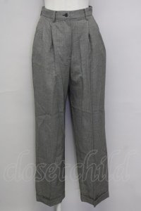 INGEBORG / 千鳥柄パンツ  黒Ｘアイボリー T-25-08-30-042-LO-PA-SA-ZS