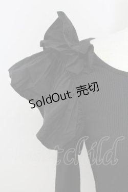 画像3: lilLilly / 3段フリルニットショートトップス  黒 T-25-08-30-005-LO-TO-SA-ZI