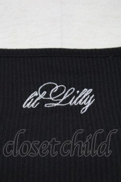 画像4: lilLilly / 3段フリルニットショートトップス  黒 T-25-08-30-005-LO-TO-SA-ZT