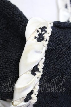 画像5: INGEBORG / サイドリボンデザインジャケット  黒Ｘ白 T-25-08-30-007-LO-JA-SA-ZI