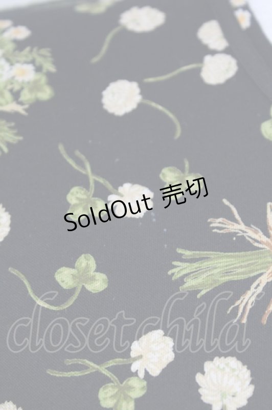 画像4: PINK HOUSE / シロツメクサ&クローバー半袖カットソー  黒 T-25-08-30-008-LO-TO-SA-ZT221 (4)