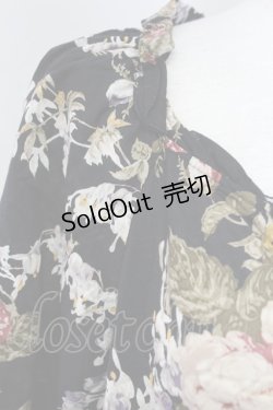 画像3: INGEBORG / 絵画風ブーケプリントシャツ 13 黒 T-25-08-30-010-LO-BL-SA-ZI