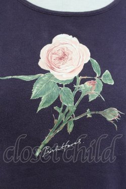 画像3: PINK HOUSE / ローズプリント半袖カットソー  パープル T-25-08-30-011-LO-TO-SA-ZT