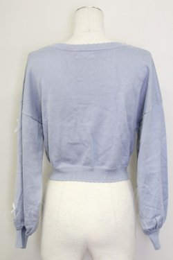 画像2: Amavel / Dreamy Ribbon Wrappingカーディガン  ブルー T-25-08-30-014-CA-TO-SA-ZT