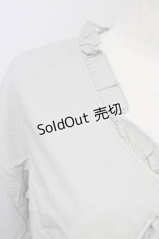 画像3: PINK HOUSE / フリル重ねトップス  グレー T-25-08-30-021-LO-TO-SA-ZI (3)