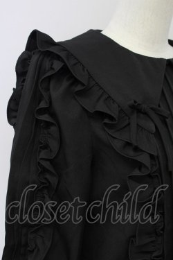 画像3: Swankiss / classic ribbon B/L ブラウス  黒 T-25-08-30-002-CA-BL-SA-ZT