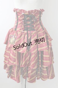画像1: ATELIER PIERROT / ハリー・ポッター フリルコルセットスカート  グリフィンドール T-25-09-05-021-EL-SK-SA-ZI