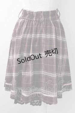 画像2: axes femme / ベルト付クラシカルスカート  ブラウン T-25-09-05-022-AX-SK-SA-ZI