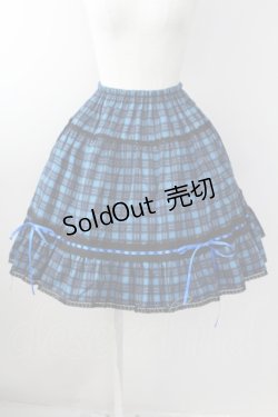 画像1: Moonrise Theater / Lyra Skirt  青チェック T-25-09-05-023-LO-SK-SA-ZI