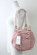 axes femme kawaii / ツインリボンラウンドバッグ  ピンク T-25-09-05-028-AX-BG-SA-ZT