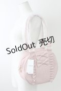 axes femme kawaii / ツインリボンラウンドバッグ  ピンク T-25-09-05-028-AX-BG-SA-ZI