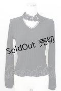 MA*RS / チョーカーデザインニットトップス  黒 T-25-09-05-010-EL-TO-SA-ZI