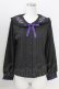 画像1: axes femme POETIQUE / ヴァンダンジュ刺繍ブラウス M ブラック T-25-09-05-011-AX-BL-SA-ZI (1)
