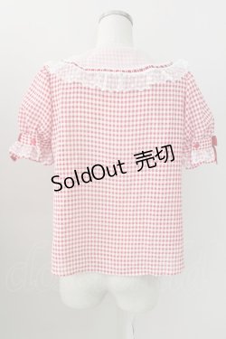 画像2: Angelic Pretty / ギンガムはしごレースブラウス  赤ｘ白チェック T-25-09-05-013-AP-BL-SA-ZI
