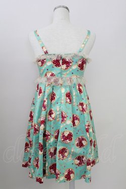 画像2: Shirley Temple / タルトプリントジャンパースカート 154〜162cm ミント T-25-09-05-014-ET-OP-SA-ZI
