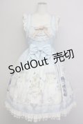 Unitleer / もみの木くまさんジャンパースカート L サックス T-25-09-10-020-LO-OP-SA-ZT