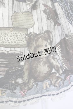 画像3: ALICE and the PIRATES / Quiet toys room〜あの子と遊んだあの日々を〜柄ジャンパースカートI  グレー×紺 T-25-09-10-022-PA-OP-SA-ZI