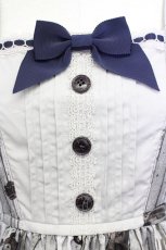 画像5: ALICE and the PIRATES / Quiet toys room〜あの子と遊んだあの日々を〜柄ジャンパースカートI  グレー×紺 T-25-09-10-022-PA-OP-SA-ZI (5)