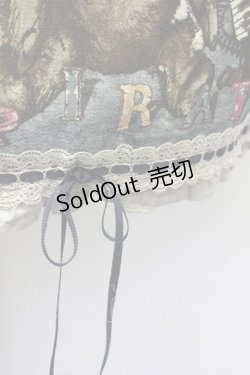 画像6: ALICE and the PIRATES / Quiet toys room〜あの子と遊んだあの日々を〜柄ジャンパースカートI  グレー×紺 T-25-09-10-022-PA-OP-SA-ZI