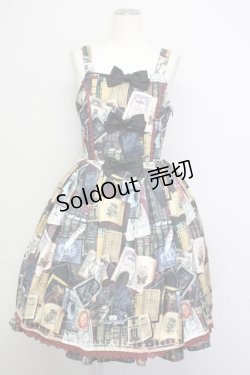 画像1: LIEF / Antique Bibliotheca ミディアム図書館ジャンパースカート  黒 T-25-09-10-023-LO-OP-SA-ZI