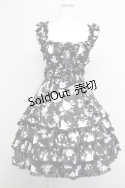 画像1: metamorphose / プロムナードミニウェディングジャンパースカート  黒 T-25-09-10-025-ME-OP-SA-ZI