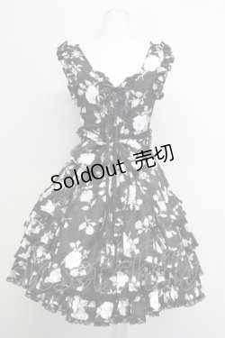 画像2: metamorphose / プロムナードミニウェディングジャンパースカート  黒 T-25-09-10-025-ME-OP-SA-ZI