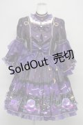 metamorphose / 魔女の森ラッパ袖ワンピース  バイオレット T-25-09-10-026-ME-OP-SA-ZI