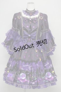 画像1: metamorphose / 魔女の森ラッパ袖ワンピース  バイオレット T-25-09-10-026-ME-OP-SA-ZI