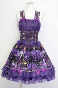metamorphose / 魔女の森フリルジャンパースカート  バイオレット T-25-09-10-027-ME-OP-SA-ZT