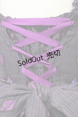 画像4: metamorphose / 魔女の森フリルジャンパースカート  バイオレット T-25-09-10-027-ME-OP-SA-ZI