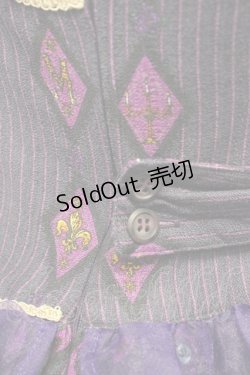 画像6: metamorphose / 魔女の森フリルジャンパースカート  バイオレット T-25-09-10-027-ME-OP-SA-ZI