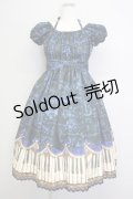 Enchantlic Enchantilly / アンティークエレガントピアノワンピース  黒青 T-25-09-10-028-LO-OP-SA-ZI