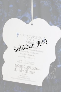 画像7: Enchantlic Enchantilly / アンティークエレガントピアノワンピース  黒青 T-25-09-10-028-LO-OP-SA-ZI