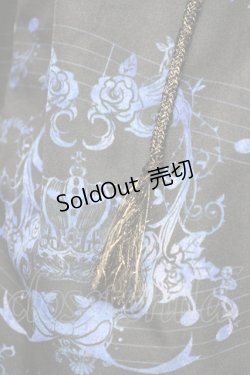 画像8: Enchantlic Enchantilly / アンティークエレガントピアノワンピース  黒青 T-25-09-10-028-LO-OP-SA-ZI