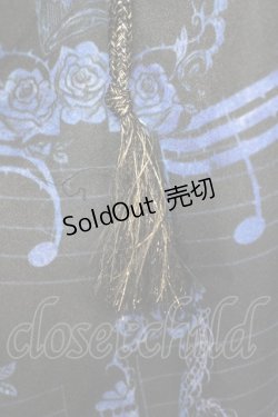 画像9: Enchantlic Enchantilly / アンティークエレガントピアノワンピース  黒青 T-25-09-10-028-LO-OP-SA-ZI