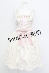 metamorphose / Gardenティータイムジャンパースカートセット  ピンク T-25-09-10-029-ME-OP-SA-ZI