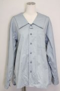 MILKBOY / リボン付き長袖シャツ  ブルー T-25-09-10-005-MB-BL-SA-ZT
