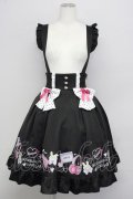 Amavel / Fancy POP Daydreamレイヤードスカート  黒 T-25-09-10-030-CA-SK-SA-ZT