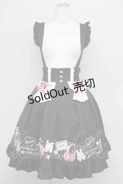 画像1: Amavel / Fancy POP Daydreamレイヤードスカート  黒 T-25-09-10-030-CA-SK-SA-ZI