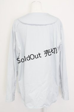 画像2: MILKBOY / リボン付き長袖シャツ  ブルー T-25-09-10-005-MB-BL-SA-ZI