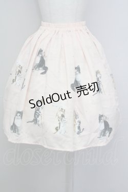 画像2: Innocent World / アンティークキャットスカート  ピンク T-25-09-10-033-IW-SK-SA-ZT