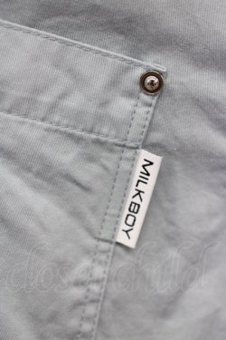 画像4: MILKBOY / リボン付き長袖シャツ  ブルー T-25-09-10-005-MB-BL-SA-ZT