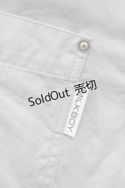 画像4: MILKBOY / リボン付き長袖シャツ  ブルー T-25-09-10-005-MB-BL-SA-ZI